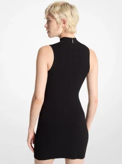 Vestido com meia gola em viscose elástica | Michael Kors [PT]