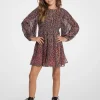 Vestido com padrão de leopardo metalizado | Michael Kors [PT]