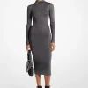 Vestido de meia gola em malha metalizada | Michael Kors [PT]
