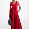 Vestido em camadas em algodão elástico | Michael Kors [PT]