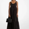 Vestido em camadas em algodão elástico | Michael Kors [PT]