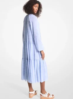 Vestido em georgette estampado adornado | Michael Kors [PT]