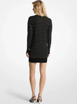 Vestido em lã adornada com ilhós | Michael Kors [PT]