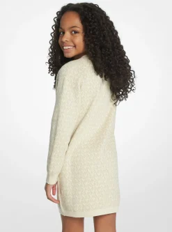 Vestido em malha com logótipo metalizado | Michael Kors [PT]