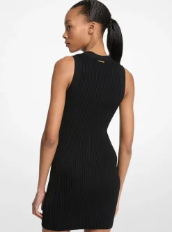 Vestido em mistura de viscose canelado | Michael Kors [PT]