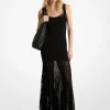 Vestido maxi em mistura de viscose elástica transparente | Michael Kors [PT]