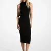 Vestido midi com meia-gola canelado | Michael Kors [PT]