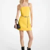 Vestido mini com cinto em crepe elástico | Michael Kors [PT]