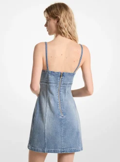 Vestido mini em ganga elástica | Michael Kors [PT]