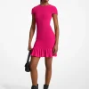 Vestido mini em georgette franzido | Michael Kors [PT]