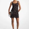 Vestido mini em renda floral com tachas | Michael Kors [PT]
