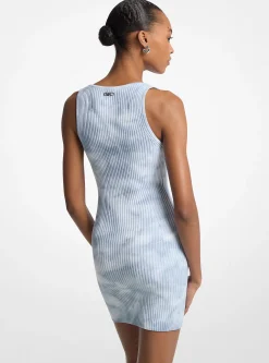 Vestido sem mangas canelado com efeito tingido | Michael Kors [PT]