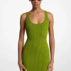 Vestido sem mangas em viscose elástica canelada | Michael Kors [PT]