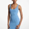 Vestido sem mangas em viscose elástica canelada | Michael Kors [PT]