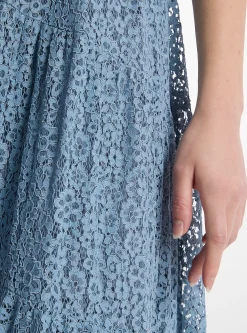 Vestido slip em camadas em renda floral | Michael Kors [PT]